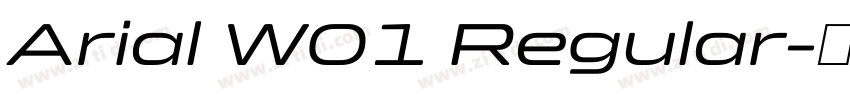 Arial W01 Regular字体转换
